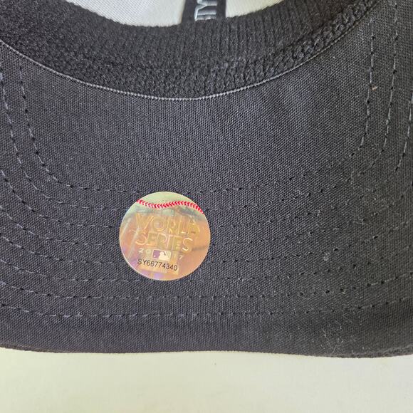 New Era 39THIRTY Houston Astros 2017 World Series Champs Hat OSFM Black Gray - Picture 7 of 11